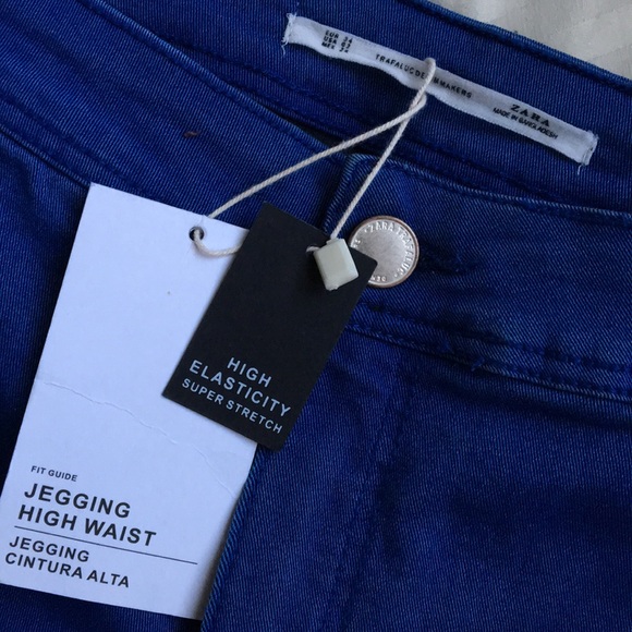 NWT Zara High Waisted Skinny Jeans - Picture 2 of 3